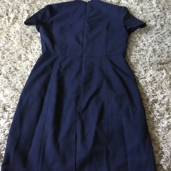 Reiss size 8  Elegant Navy Blue Dress - Picture 12 of 13